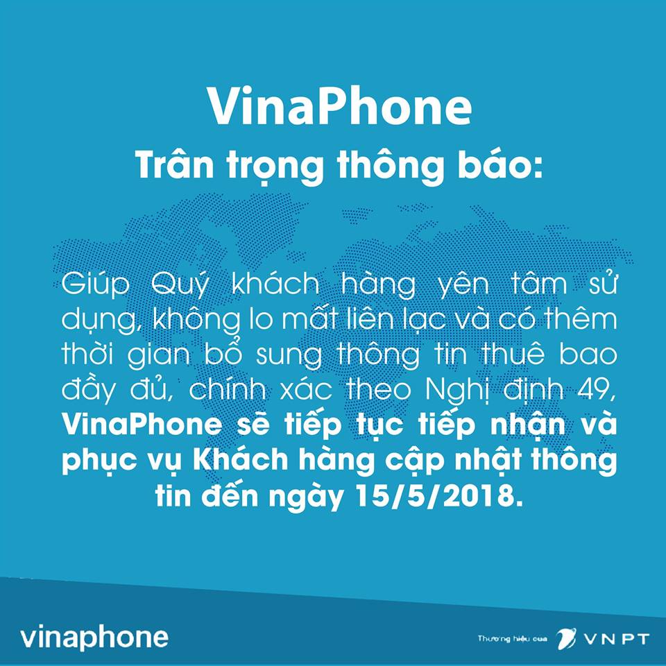 Vỡ trận đăng ký thông tin thuê bao VinaPhone MobiFone thông báo lùi thời hạn bổ sung thông tin