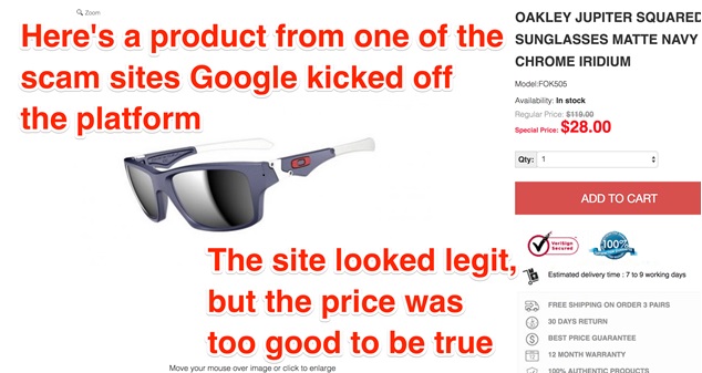 Google điều tra nhiều trang Web bán hàng tại Việt Nam